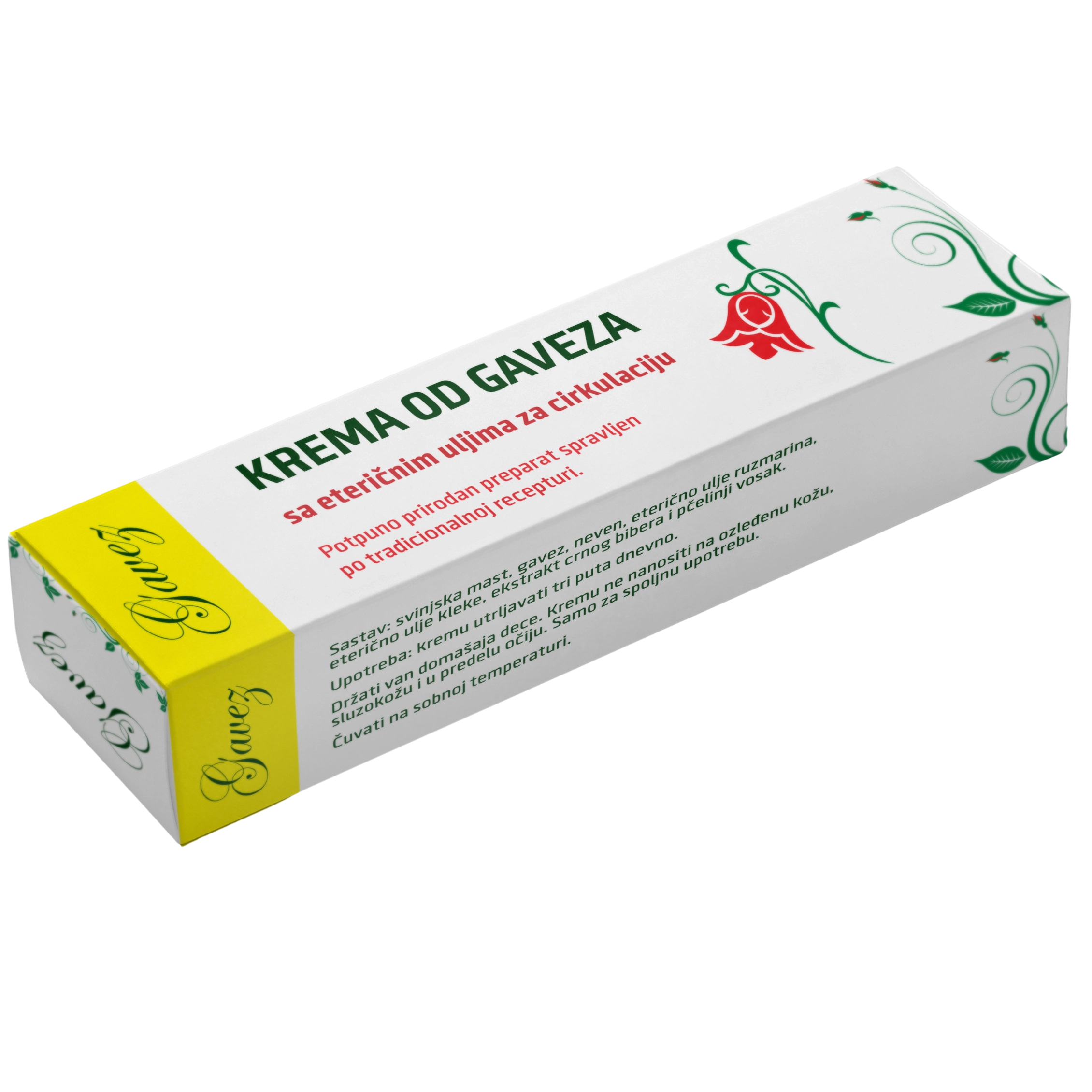 Krema od gaveza sa eteričnim uljima za cirkulaciju