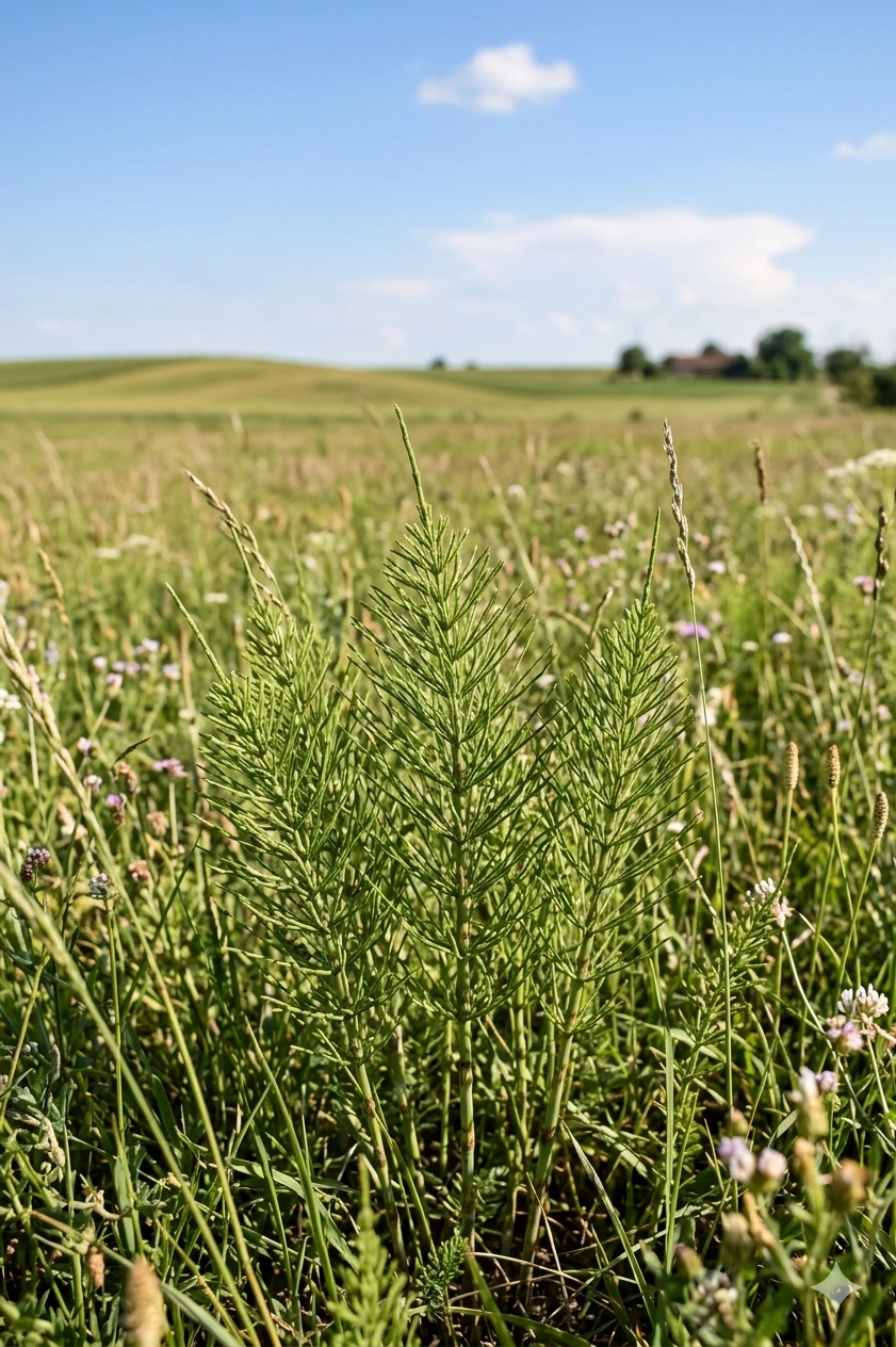 Preslica — mlade letnje stabljike bogate silicijumom